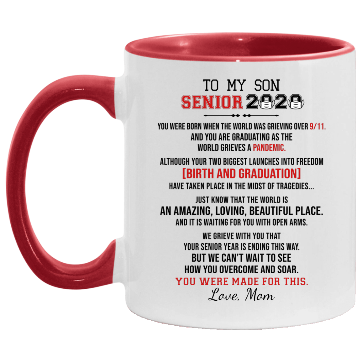 To My Granddaughter Senior 2020 Love Grandma Funny Coffee Mugs Gifts 