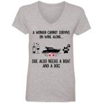 Anvil Women's V-Neck T-Shirt